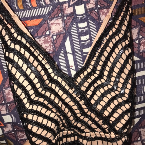 Black sequined romper - Picture 3 of 5